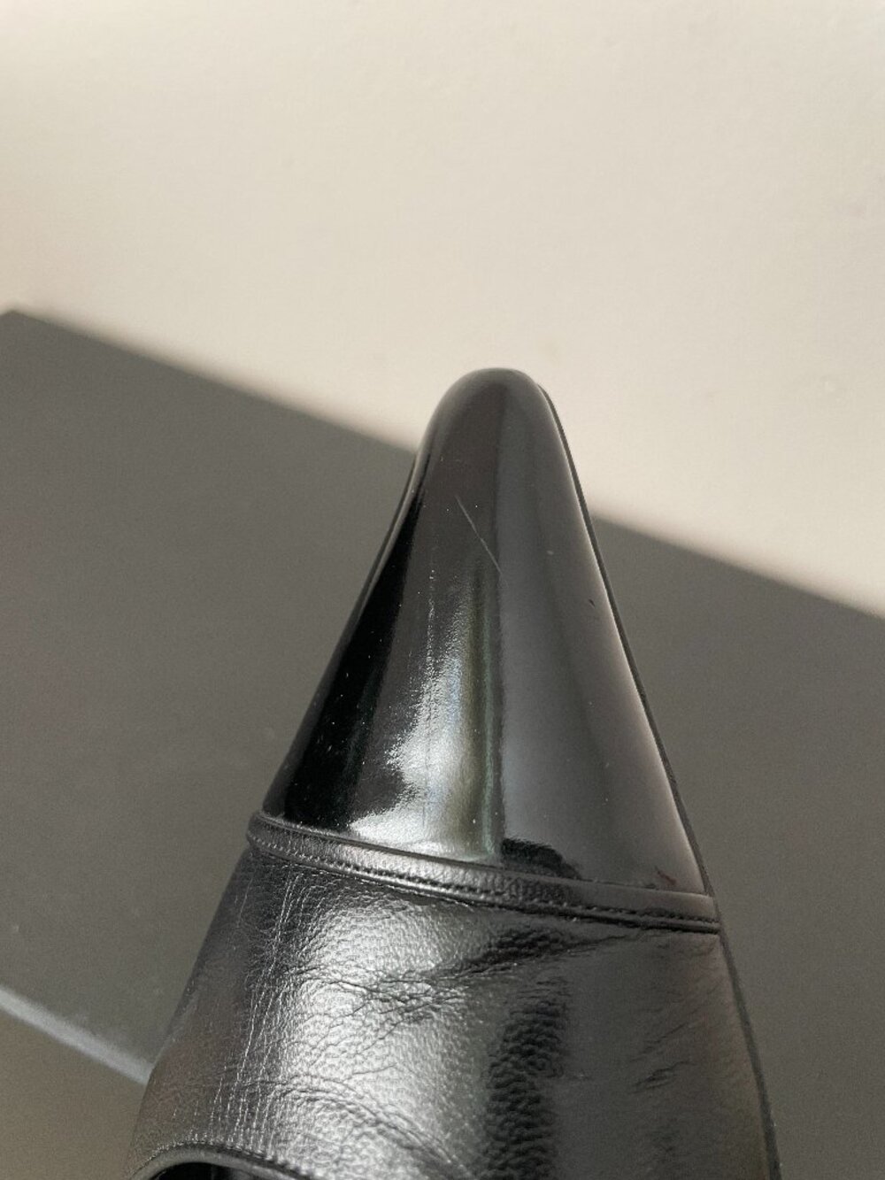 CHANEL Leather Kitten Heels Slip On - Picture 11 of 16